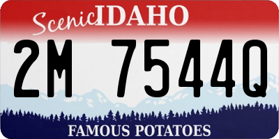 ID license plate 2M7544Q