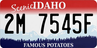 ID license plate 2M7545F