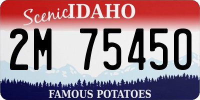 ID license plate 2M7545O
