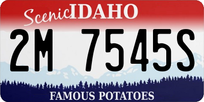 ID license plate 2M7545S