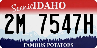 ID license plate 2M7547H