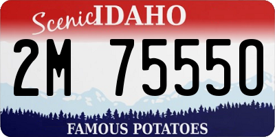 ID license plate 2M7555O
