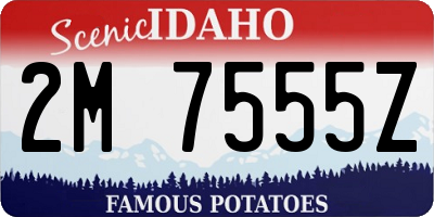 ID license plate 2M7555Z