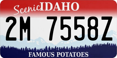 ID license plate 2M7558Z