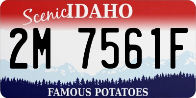 ID license plate 2M7561F