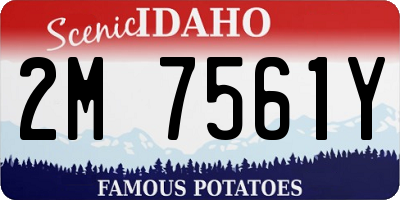 ID license plate 2M7561Y