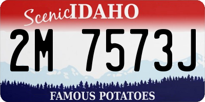 ID license plate 2M7573J