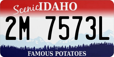 ID license plate 2M7573L