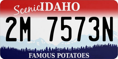 ID license plate 2M7573N