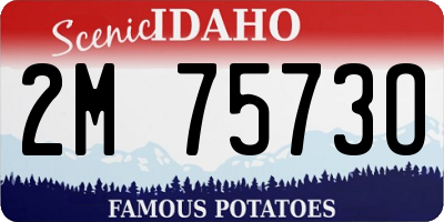 ID license plate 2M7573O
