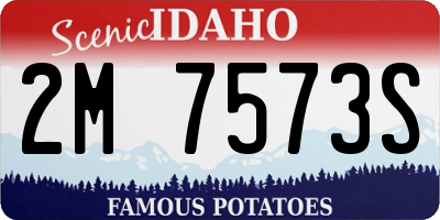 ID license plate 2M7573S