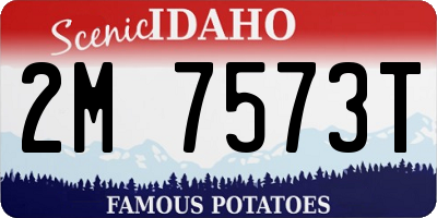ID license plate 2M7573T