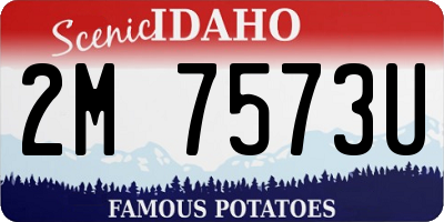 ID license plate 2M7573U