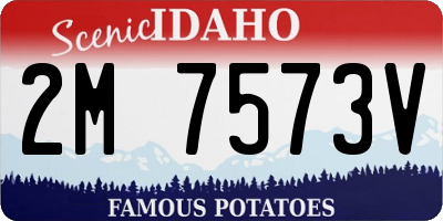 ID license plate 2M7573V