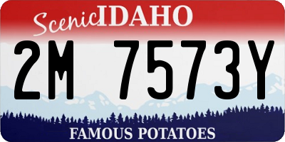 ID license plate 2M7573Y
