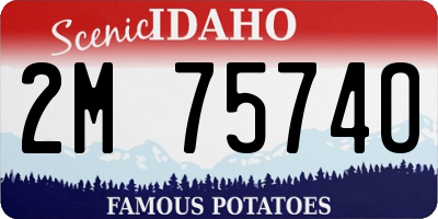 ID license plate 2M7574O