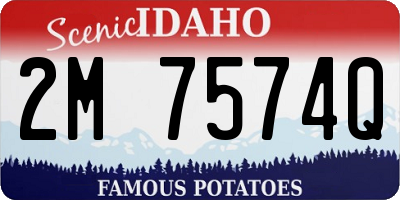 ID license plate 2M7574Q