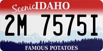 ID license plate 2M7575I
