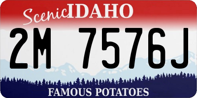 ID license plate 2M7576J
