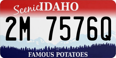 ID license plate 2M7576Q