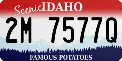 ID license plate 2M7577Q