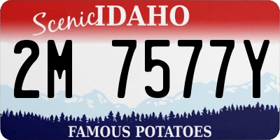 ID license plate 2M7577Y