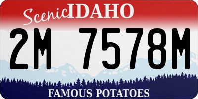 ID license plate 2M7578M