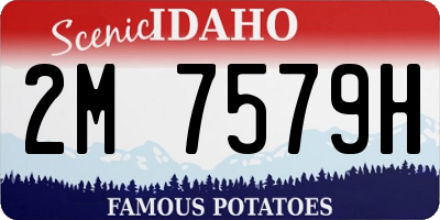 ID license plate 2M7579H