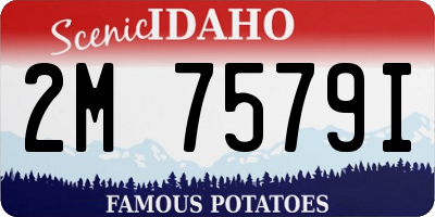 ID license plate 2M7579I