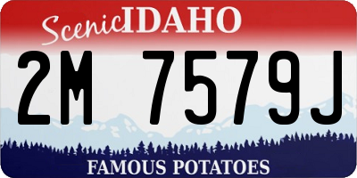ID license plate 2M7579J