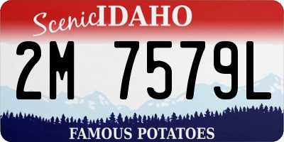 ID license plate 2M7579L