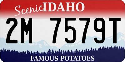 ID license plate 2M7579T