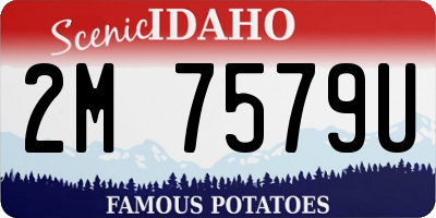 ID license plate 2M7579U