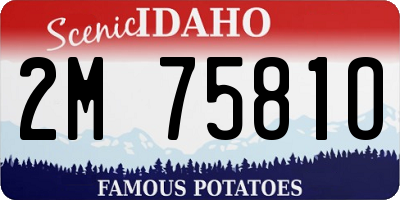 ID license plate 2M7581O