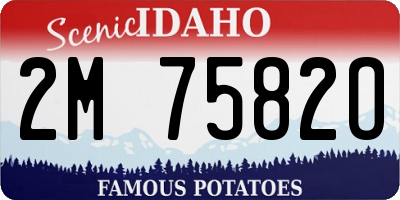 ID license plate 2M7582O