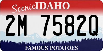 ID license plate 2M7582Q