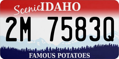 ID license plate 2M7583Q
