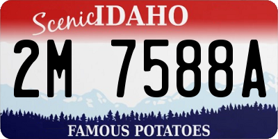 ID license plate 2M7588A
