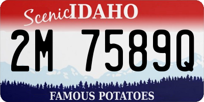 ID license plate 2M7589Q