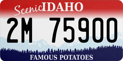 ID license plate 2M7590O