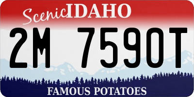 ID license plate 2M7590T