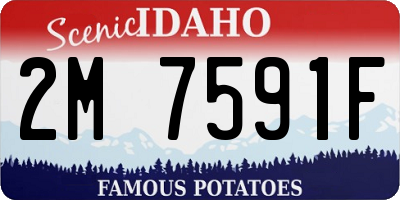 ID license plate 2M7591F