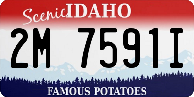 ID license plate 2M7591I