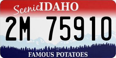 ID license plate 2M7591O