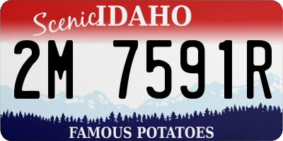 ID license plate 2M7591R