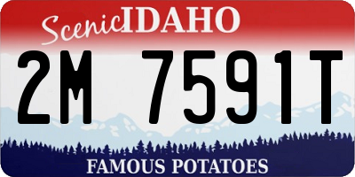 ID license plate 2M7591T