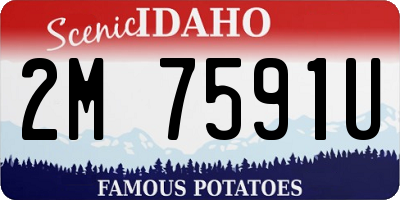 ID license plate 2M7591U