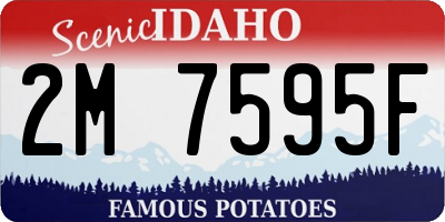 ID license plate 2M7595F