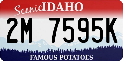 ID license plate 2M7595K