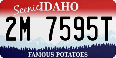 ID license plate 2M7595T